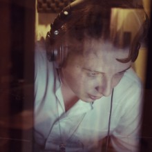 John newman in the Sanctuary Vocal Booth